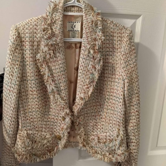 NWOT Women's ICE Cream Tweed Jacket/Blazer - Picture 1 of 2